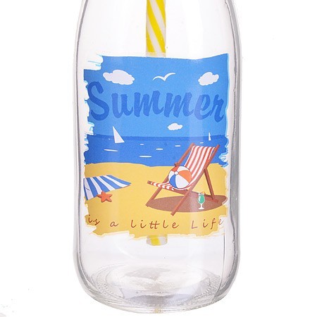 Бутылочка для смузи 0,4 л с трубочкой LR (х24) цвет в ассортименте (27817) Бутылочка для смузи 0,4 л с трубочкой LR (х24) цвет в ассортименте (27817)