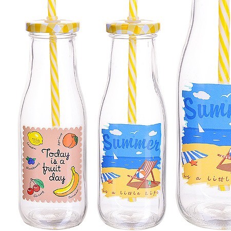 Бутылочка для смузи 0,4 л с трубочкой LR (х24) цвет в ассортименте (27817) Бутылочка для смузи 0,4 л с трубочкой LR (х24) цвет в ассортименте (27817)