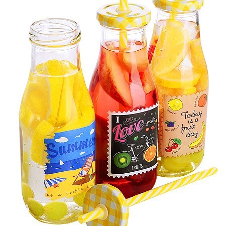 Бутылочка для смузи 0,4 л с трубочкой LR (х24) цвет в ассортименте (27817) Бутылочка для смузи 0,4 л с трубочкой LR (х24) цвет в ассортименте (27817)