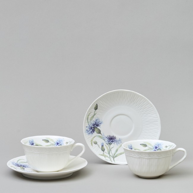 Чайный набор lefard "васильки"  на 2 пер. 4 пр. 330 мл Lefard (760-829)