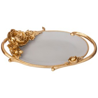 Поднос декоративный коллекция "рококо", 23,9*17,2*3,7cm Lefard (504-402)