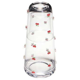 Графин с крышкой-стаканом "fruity cherry" 890/330 мл Lefard (685-141)