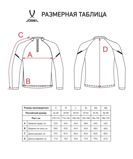 Джемпер тренировочный JÖGEL CAMP 2 Training Top, серый (2112412)
