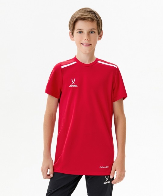 Футболка тренировочная JOGEL DIVISION Training Tee, красный (2115981) Футболка тренировочная JOGEL DIVISION Training Tee, красный (2115981)