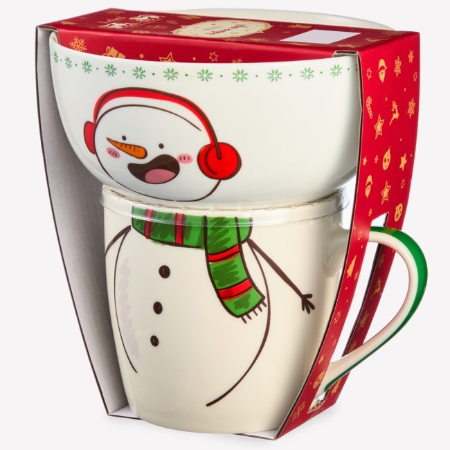 Набор посуды lefard "снеговик" 2 пр. (кружка 360мл, салатник 500мл) Lefard (260-1066) Набор посуды lefard "снеговик" 2 пр. (кружка 360мл, салатник 500мл) Lefard (260-1066)