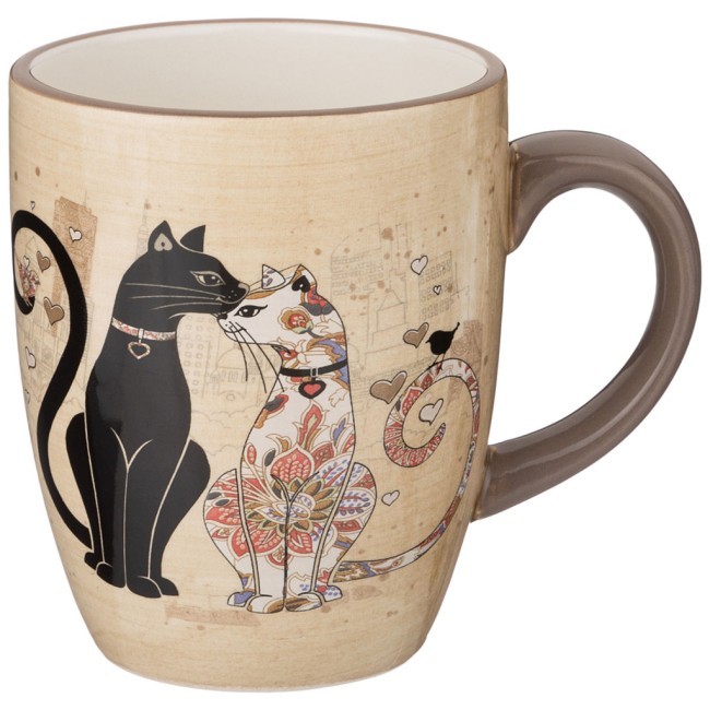 Кружка agness "парижские коты" 11,5*8*10 см 300 мл Agness (358-1733)