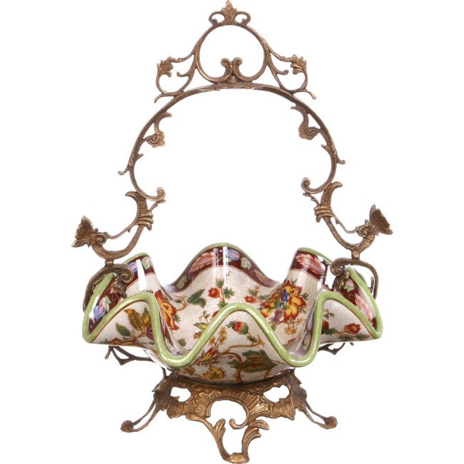 Конфетница с ручкой 24*23 см высота=34 см Lefard (469-058) Конфетница с ручкой 24*23 см высота=34 см Lefard (469-058)