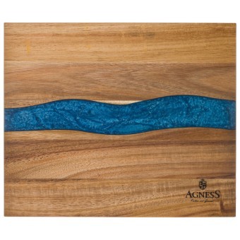 Доска разделочная, 30*25*1,8 см, акация со вставкой из эпоксид.смолы Agness (911-789) Доска разделочная, 30*25*1,8 см, акация со вставкой из эпоксид.смолы Agness (911-789)