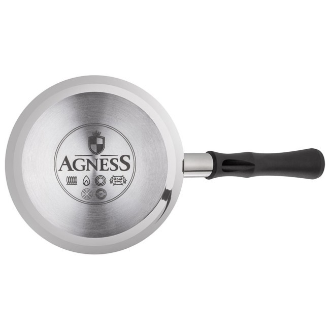 Турка agness, 720мл, нерж.сталь 304, термоаккумулирующее дно, индукция Agness (914-312)