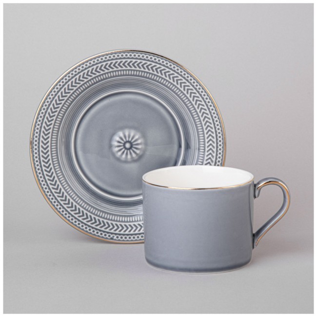 Чайный набор lefard "top style" на 2 пер. 4 пр. 250 мл серый, синий Lefard (42-544) Чайный набор lefard "top style" на 2 пер. 4 пр. 250 мл серый, синий Lefard (42-544)