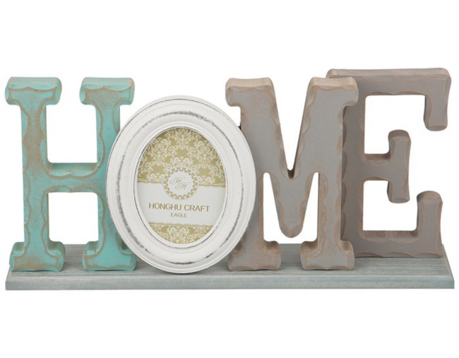 Фоторамка "home" на 1 фото 12,5*9 см. 40*10*18,5 см. Polite Crafts&Gifts (222-034)