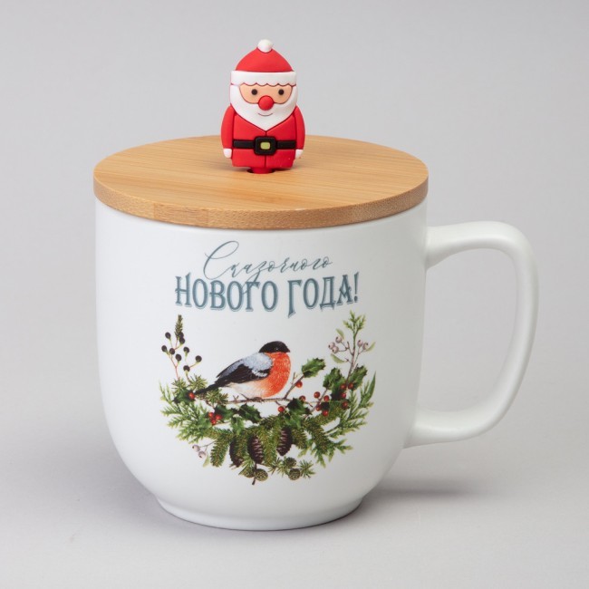 Кружка lefard winter story 390мл с бамбуковой крышкой мал.уп.=6шт Lefard (756-469)