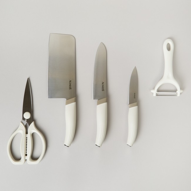 Набор кухонных предметов 7шт цвет айвори Agness (671-029)