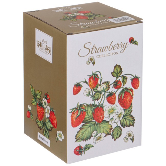 Банка с крышкой lefard "strawberry"  11*16,5 см 600 мл Lefard (85-1904)