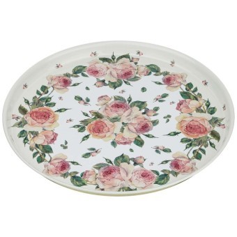 Поднос сервировочный agness "пионы" 33*2,1 см Agness (898-010)