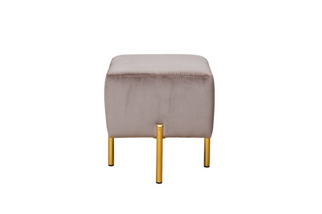 Пуф Mario вельвет св.бежевый Velv SBEG 42*42*44см (TT-00011449)