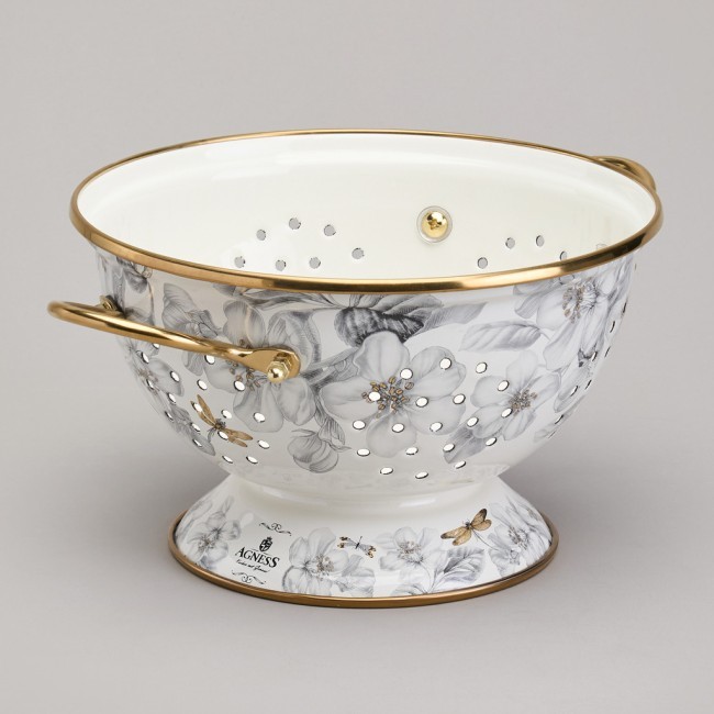 Дуршлаг agness эмалированный, серия яблоневый сад, 20см h=14см d=20см Agness (950-530) Дуршлаг agness эмалированный, серия яблоневый сад, 20см h=14см d=20см Agness (950-530)