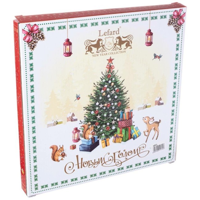 Тарелка обеденная lefard "елка" 27 см красная Lefard (85-1705) Тарелка обеденная lefard "елка" 27 см красная Lefard (85-1705)