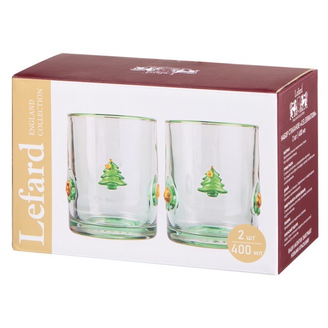 Набор стаканов "celebration" из 2 шт. 400 мл Lefard (685-135) Набор стаканов "celebration" из 2 шт. 400 мл Lefard (685-135)