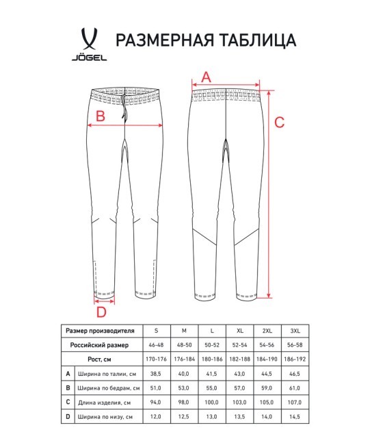 Брюки тренировочные JÖGEL CAMP 2 Training No Pocket Pants, серый (2114505)