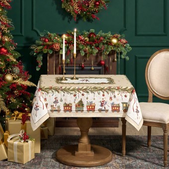 Скатерть "щелкунчик" 110х140см ,бежевый ,100% хлопок,твил Lefard (850-757-20)