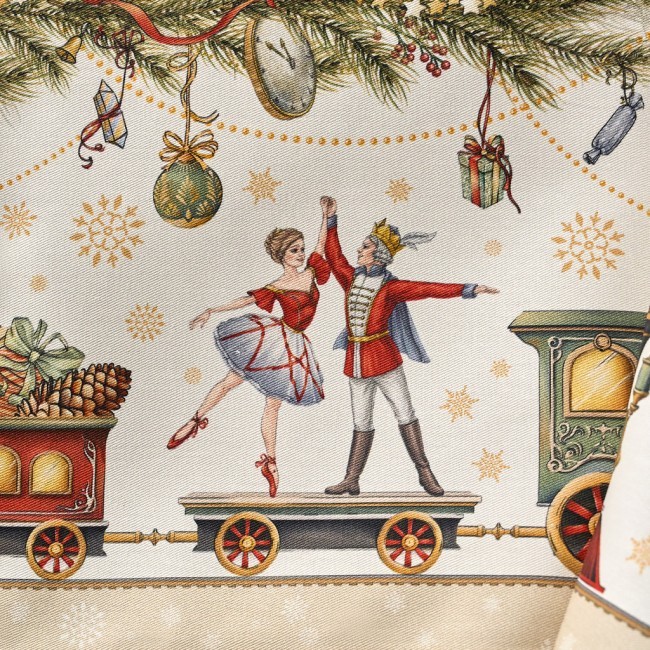 Скатерть "щелкунчик" 110х140см ,бежевый ,100% хлопок,твил Lefard (850-757-20)