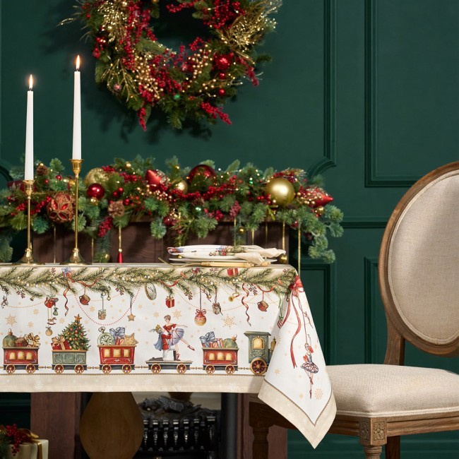 Скатерть "щелкунчик" 110х140см ,бежевый ,100% хлопок,твил Lefard (850-757-20)