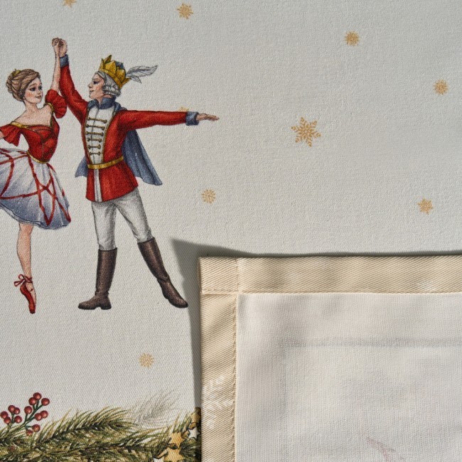 Скатерть "щелкунчик" 110х140см ,бежевый ,100% хлопок,твил Lefard (850-757-20)