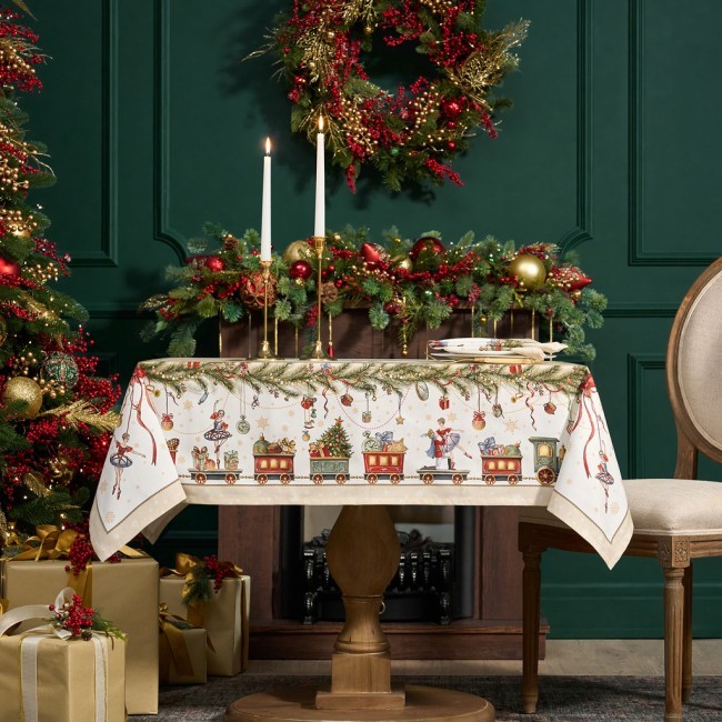 Скатерть "щелкунчик" 110х140см ,бежевый ,100% хлопок,твил Lefard (850-757-20)