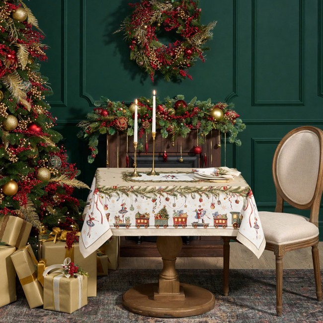 Скатерть "щелкунчик" 110х140см ,бежевый ,100% хлопок,твил Lefard (850-757-20)