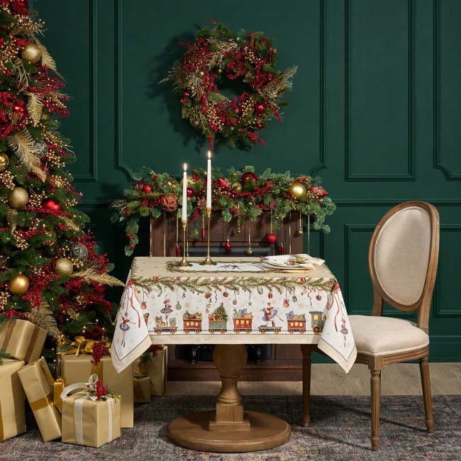 Скатерть "щелкунчик" 110х140см ,бежевый ,100% хлопок,твил Lefard (850-757-20)