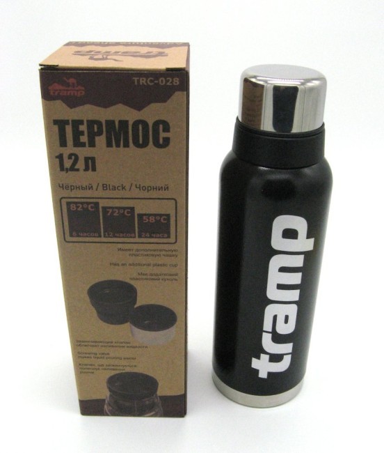 Термос 1,2 л. Tramp TRC-028 (черный) (53916s67093)