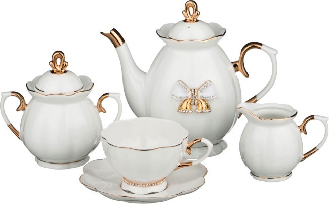 Чайный сервиз lefard "venezia" на 6 пер. 15 пр. 950/400/170/240 мл Lefard (55-2300) Чайный сервиз lefard "venezia" на 6 пер. 15 пр. 950/400/170/240 мл Lefard (55-2300)