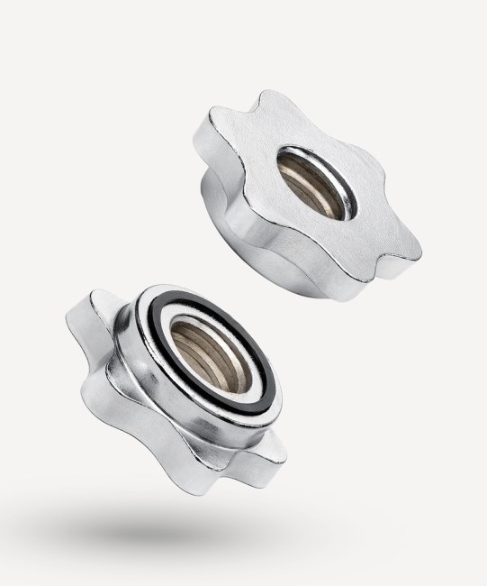 Гриф гантельный STARFIT BB-107 d=25 мм, металлический, хромированный, 45 см (1045081)