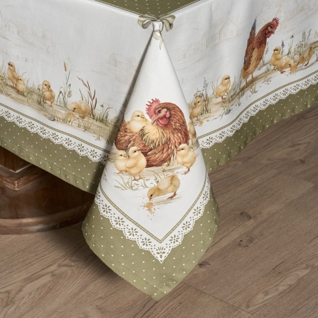 Скатерть "золотая курочка" 160х220см, 100% хлопок, твил с пропиткой Lefard (850-767-21) Скатерть "золотая курочка" 160х220см, 100% хлопок, твил с пропиткой Lefard (850-767-21)