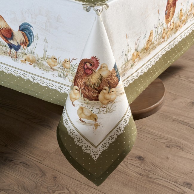 Скатерть "золотая курочка" 160х220см, 100% хлопок, твил с пропиткой Lefard (850-767-21) Скатерть "золотая курочка" 160х220см, 100% хлопок, твил с пропиткой Lefard (850-767-21)