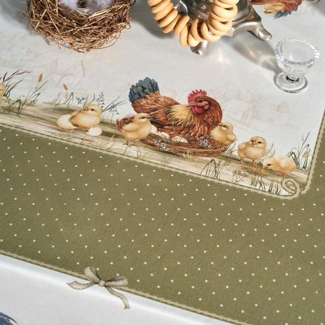 Скатерть "золотая курочка" 160х220см, 100% хлопок, твил с пропиткой Lefard (850-767-21) Скатерть "золотая курочка" 160х220см, 100% хлопок, твил с пропиткой Lefard (850-767-21)