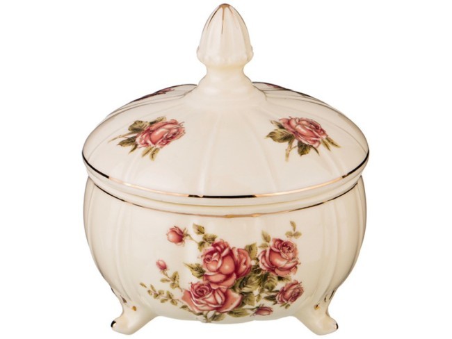 Сахарница "корейская роза" 12*12*13.5см 470мл Lefard (54-456)