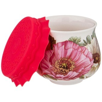 Баночка с силиконовой крышкой lefard "маки" 180 мл Lefard (359-802)