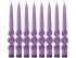 Набор свечей из 8 шт. 23,5/2,2 см. лакированный фиолетовый Adpal (348-635)