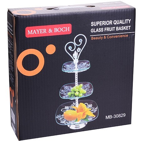 Конфетница 3-х ярусная 29,5х29,5х63см Mayer&Boch (30829)