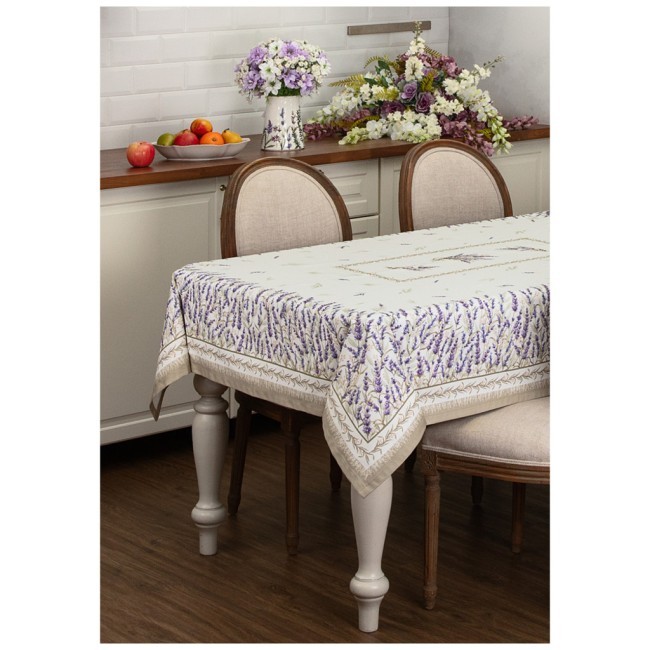 Скатерть "душа прованса" 140х180см ,белый, 100% хлопок,твил с пропиткой Lefard (850-735-23) Скатерть "душа прованса" 140х180см ,белый, 100% хлопок,твил с пропиткой Lefard (850-735-23)