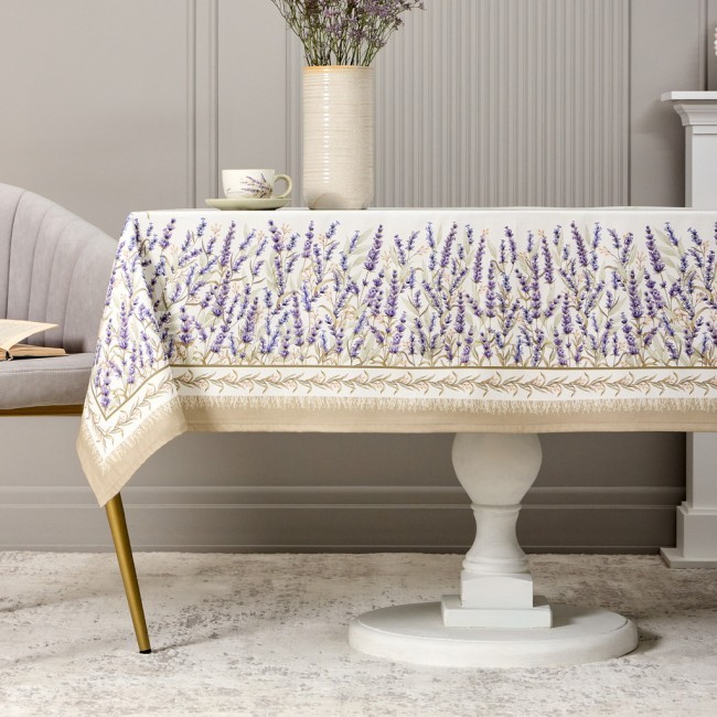 Скатерть "душа прованса" 140х180см ,белый, 100% хлопок,твил с пропиткой Lefard (850-735-23) Скатерть "душа прованса" 140х180см ,белый, 100% хлопок,твил с пропиткой Lefard (850-735-23)