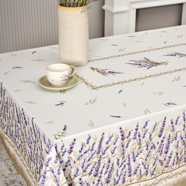 Скатерть "душа прованса" 140х180см ,белый, 100% хлопок,твил с пропиткой Lefard (850-735-23) Скатерть "душа прованса" 140х180см ,белый, 100% хлопок,твил с пропиткой Lefard (850-735-23)