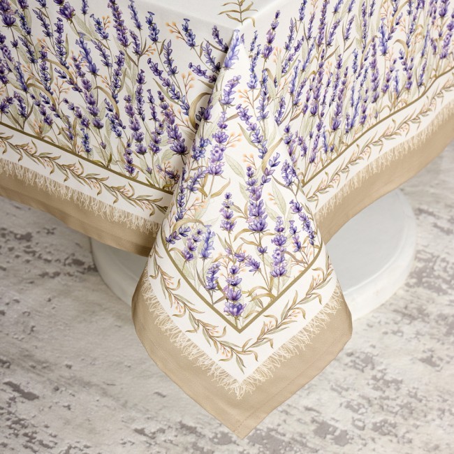 Скатерть "душа прованса" 140х180см ,белый, 100% хлопок,твил с пропиткой Lefard (850-735-23) Скатерть "душа прованса" 140х180см ,белый, 100% хлопок,твил с пропиткой Lefard (850-735-23)