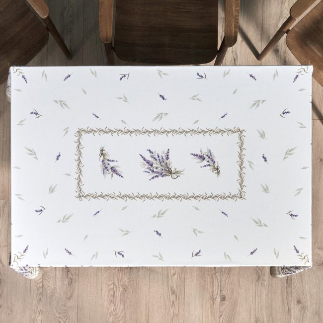 Скатерть "душа прованса" 140х180см ,белый, 100% хлопок,твил с пропиткой Lefard (850-735-23)