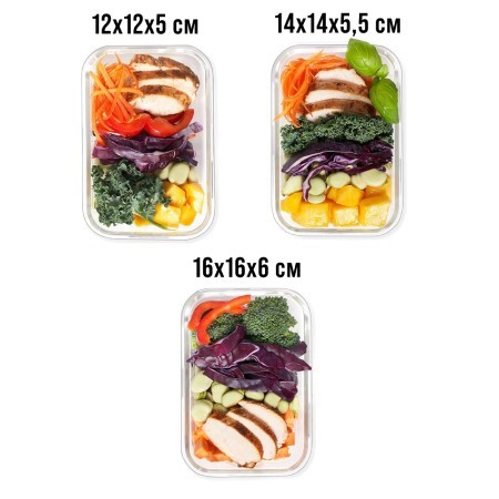 Набор жаропрочных мисок 6пр с/кр 0,32/0,52/0,8л стекло LR (26266) Набор жаропрочных мисок 6пр с/кр 0,32/0,52/0,8л стекло LR (26266)