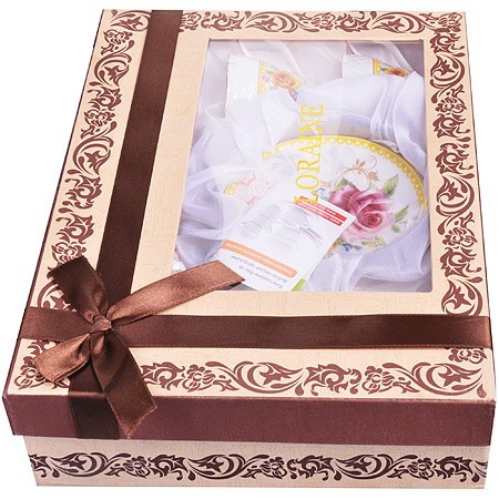 Кофейный сервиз"Розы"12пр,90мл,костяной фарфор LR(х16) " (25787)