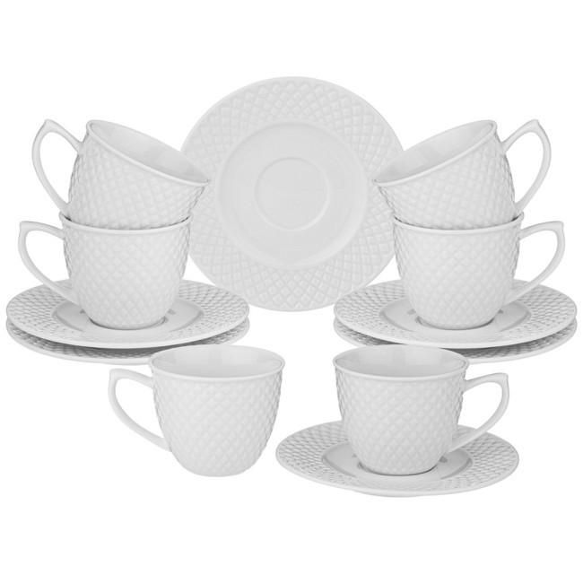 Кофейный набор lefard "диаманд" 12 пр. на 6 пер. 90 мл Lefard (359-326)