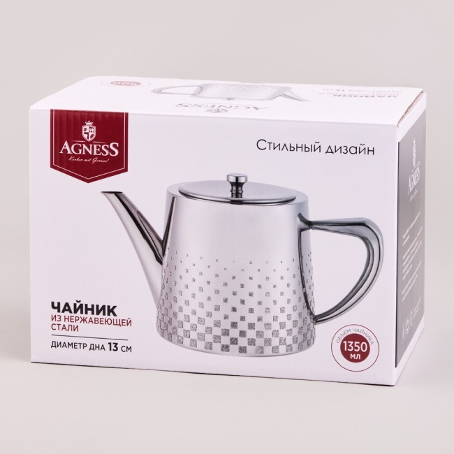 Чайник agness, 1350 мл Agness (916-433)